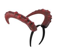 DECORNIJIA Diadema Cuernos Demonio para Cosplay Halloween Accesorio de Fiesta con Cuernos Diabólicos para Adultos y Jóvenes Diseño Realista y Ligero para Disfraces Carnavalescos