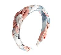 DECORNIJIA Diadema De Pelo Trenzada Para Mujer Accesorio De Cabello Versátil Tonos Coral Para Uso Diario y Ocasiones Especiales