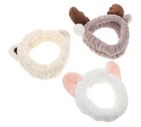 DECORNIJIA Diademas de Spa Orejas de Gato para Lavar la Cara y Cuidado Cutáneo para Niñas Set de 3 Suaves y Cómodas Accesorios de Tela Prácticos y Modernos