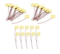 DECORNIJIA Discos Piezoeléctricos Cables 27 MM para Guitarra Acústica y Batería Zumbadores Pasivos de Cerámica Piezoeléctrica 40 Piezas para Disparadores Musicales y Accesorios