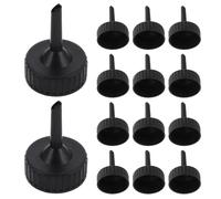 DECORNIJIA Embudo Mini de Plástico Negro para Bolsa de Agua Caliente Eléctrica, 100 Unidades, Embudos para Botellas Pequeñas y Llenado Preciso sin Derrames, Accesorio para Terapias de Calor