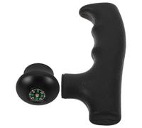 DECORNIJIA Empuñadura Redonda para Bastón de Trekking con Brújula Integrada Adaptador Resistente de Aleación de Aluminio y Plástico Mango Ligero para Senderismo Montañismo y Camping al