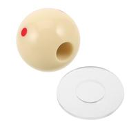DECORNIJIA Entrenador de Golpes de Billar Agujero de 16 Mm, Bola de Entrenamiento de Resina Base Transparente para Práctica de Puntería y Perfeccionamiento en Juegos de Billar y Snooker