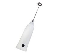 DECORNIJIA Espumador Eléctrico de Leche y Batidora de Huevos de Mano 1 Unidad Mini Automático Blanco para Cocina Mezcla Rápida y Adecuado para Café Nata y Batidos