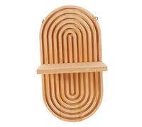 DECORNIJIA Estante De Pared Ovalado para Decoración Boho Estante Colgante Moderno para Maximizar El Espacio Habitaciones Pequeñas Solución Elegante y Sostenible para Organizar Tus