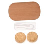 DECORNIJIA Estuche de Viaje para Lentes de Contacto Soporte Práctico, Clip y Ventosa, Material Plástico Forro de Cuero, Diseño Portátil y Ligero para Uso Diario