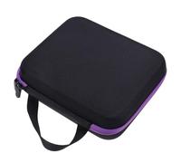 DECORNIJIA Estuche Eva para Aceites Esenciales 30 Ranuras Morado Resistente a Golpes Portátil para Viaje y Almacenamiento Doméstico