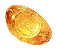 DECORNIJIA Figurita de Lingote de Cristal Tallado de Decoración Compacta y Resistente para Escritorio Adornos de Cristal para Oficina y Hogar Año del Dragón