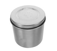DECORNIJIA Frasco de Acero Inoxidable 304 de 12 CM para Apósitos Tapa Hermética Contenedor Multiusos para Gasa Algodón y Ungüentos Almacenamiento Clínico y Laboratorio Profesional