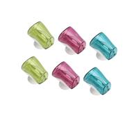 DECORNIJIA Funda para Cepillo de Dientes Ventosa, 6 Piezas de Plástico, Ahorra Espacio y Protege contra Contaminación en Baño o Cocina Color Aleatorio