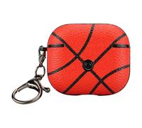 DECORNIJIA Funda Protectora para Auriculares Inalámbricos Diseño Baloncesto Resistente Golpes Compatible con Airpods Generación