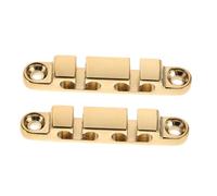 DECORNIJIA Guía de Cuerdas Eléctrico de 6 Cuerdas Retenedor Metálico Dorado para Clavijero 2 Unidades con Tornillos de Montaje Accesorio para Estabilidad y Afinación Instrumentos