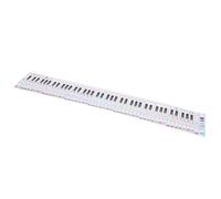 DECORNIJIA Guía Práctica de Piano para Principiantes y Proporción de Teclas Tabla de Notas en Papel, Diseño de 88 Teclas para Ejercicio de Manos en Teclado