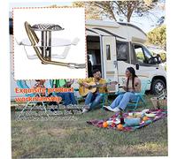DECORNIJIA Hornillo Portátil Acero Inoxidable con Regulador y Manguera Cocina Gas para Camping Camping Seguro y Duradero
