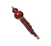 DECORNIJIA Hulusi Tradicional Chino para Principiantes en Tono si Bemol, Instrumento Étnico de Cucurbitáceas Material Saludable, Ligero y Portátil, Adecuado para Aprendizaje y Obsequio