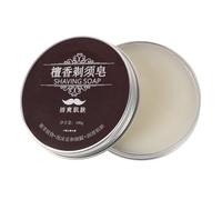 DECORNIJIA Jabón De Afeitar En Barra Para Hombre 100g Palo Sándalo Espuma Rica Hidratante Cuidado Facial Barba Uso Diario