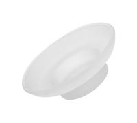 DECORNIJIA Jabonera de Vidrio Mate Redonda Antideslizante para Baño y Cocina Soporte Transparente con Base Estable Escurridor para de Jabón Repuesto para Lavabo y Bañera