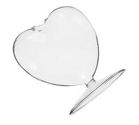 DECORNIJIA Jarrón de Vidrio Transparente para Plantas Hidropónicas y Cactus Diseño Moderno de Corazón Florero Decorativo para Arreglos y Centros de Mesa Regalo para Bodas y Eventos