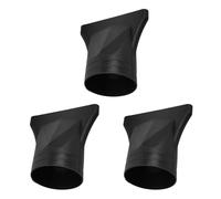 DECORNIJIA Juego 3 Boquillas Concentradoras para Secador de Pelo Negro Accesorio Resistente al Calor Plástico Duradero Boquilla para Peinar y Estilizar Cabello Recambio Profesional para