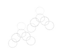 DECORNIJIA Juego De 2 Accesorios De Guitarra De Nailon Con Extremos De Amarre Calibre Ligero Nailon Transparente Bobinado Plateado Entorchado Plateado Transparente