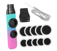 DECORNIJIA Kazoo Portátil de Doble Membrana Ajuste de Tono Alto, Instrumento Musical Kazoo Compacto en Color Degradado, Adecuado para Acompañar Guitarra y Ukelele, Fácil de Transportar y Tocar