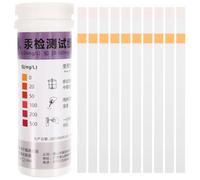 DECORNIJIA Kit de 10 Tiras Reactivas de Papel para Detección Rápida de Agua Potable y Productos de Cuidado Piel Prueba Segura y Sencilla para Análisis Doméstico de Metales Pesados