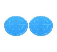 DECORNIJIA Kit de 2 Placas para Tejer Pulseras Kumihimo Disco Redondo y Cuadrado de 72 Orificios Reforzado Herramienta para Trenzado Manual Cordón Adecuado para Macramé y Manualidades