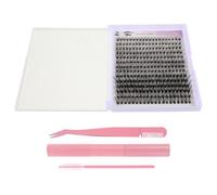 DECORNIJIA Kit de Pestañas Individuales Autoadhesivas Pinzas y Herramientas, Diseño Segmentado y Fibras Sintéticas para Extensión de Pestañas y Maquillaje Diario