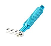 DECORNIJIA Llave de Afinación para Batería en Metal Azul Diseño Moleteado, Herramienta Ligera y Resistente para Instrumentos de Percusión, Accesorio Práctico para Bateristas