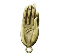 DECORNIJIA Llavero de latón fino, colgante de mano de Buda para manualidades, adorno de cobre decorativo ligero, encanto duradero para llavero, accesorios