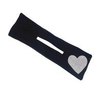 DECORNIJIA Máquina para Hacer Moños Forma de Corazón en Tejido Negro y Gemas de Imitación, Herramienta Ligera para Mantener el Cabello Fijo en Uso Diario