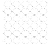 DECORNIJIA Marcadores para Copas de Vino de 25 MM 200 Piezas Anillos Identificadores Metálicos Plateados Cierre Activo Reutilizables para Fiestas Bodas y Eventos Sociales