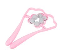 DECORNIJIA Masajeador De Cuello Manual De Seis Bolas Rosa 1 Unidad Herramienta De Masaje Corporal Rodillo Multifuncional Para Alivio Muscular En Casa Uso Cervical y Hombros