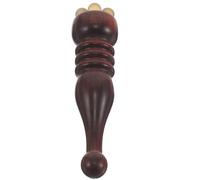 DECORNIJIA Masajeador de Ojos Portátil de Madera de Sándalo y Cuerno de Carnero, Herramienta de Masaje Facial Ergonómica para Reducción de Bolsas, Cuidado Facial y Senos Paranasales,