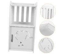 DECORNIJIA Mesita de Noche Blanca Estrecha con Almacenamiento Mesa Auxiliar Pequeña para Dormitorio Mueble Multifuncional para Espacios Reducidos Estantería Lateral Resistente y Fácil de