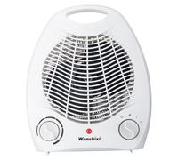 DECORNIJIA Mini Calefactor Eléctrico Portátil Blanco para Escritorio Ajustables Calentador Silencioso para Oficina y Hogar Carcasa Ignífuga y Diseño Compacto Fácil de Transportar