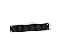DECORNIJIA Panel de Interruptores de Vías para Rv y Barco Resistente de Aluminio con Luz LED para Camión y Yate Control Múltiple de Circuitos Diseño Profesional para Vehículos Marinos y