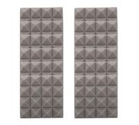 DECORNIJIA Paneles Sonido 12 Piezas 5 Cm Espuma de Poliuretano Gris Ignífuga para Aislamiento Acústico en Salas de Grabación, Estudio Musical y Reducción de Ruido en Paredes