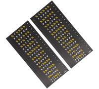 DECORNIJIA Pegatinas de Escala para Guitarra Autoadhesivas 2 Piezas para Diapasón de Guitarra Acústica y Eléctrica Calcomanías Duraderas para Instrumento Musical Ideales para