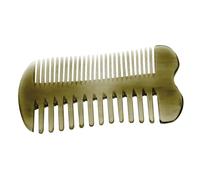 DECORNIJIA Peine Ancho para Cabello de Cuerno Natural Doble Cara Masajeador Profesional para Uso Diario que Acelera la Circulación y Equilibra el Aceite