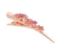 DECORNIJIA Pinza de Pelo Grande con Cristales Clip de Cocodrilo Elegante para Mujeres Adultas Accesorio Brillante para Cabello Fino Tipo de Peinados Fiestas y Ocasiones Especiales