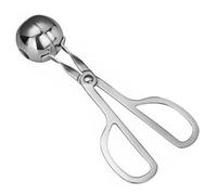 DECORNIJIA Pinza para Albóndigas de Acero Inoxidable Diseño Tipo Tijeras Antideslizante Herramienta Práctica para Hacer Bolas de Carne y Pescado Utensilio de Cocina Manual Pequeño Aleatorio