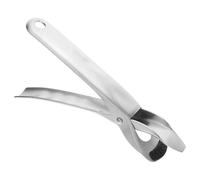 DECORNIJIA Pinza para Platos Calientes Acero Inoxidable con Almohadilla de Silicona Antideslizante Clip Anti-Escaldaduras para Bandejas y Pizzas Utensilio de Cocina Seguro y Resistente al