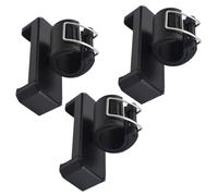 DECORNIJIA Pinza para Teléfono Selfie Cierre de Seguridad Soporte Compacto para Celular Negro 3 Unidades para Uso Exteriores y