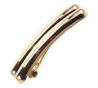 DECORNIJIA Pinzas Cabello Metálicas Curvas Laterales De Mujer, 2 Unidades, Tamaño Mini, Diseño Sencillo y Funcional, Para Niñas y Uso Diario, Accesorios De Peluquería Elegantes Dorados