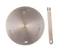 DECORNIJIA Placa Adaptadora de Inducción de Acero Inoxidable Difusor de Calor para Cocina Eléctrica y Gas Protector para Ollas No Diseño Robusto y Fácil de Limpiar