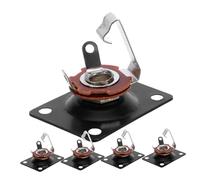 DECORNIJIA Placa de Salida Jack Fácil de Instalar Negra para Guitarra Eléctrica Tornillos de Metal Forma Cuadrada E Indentada Paquete de 5 Piezas para Amantes Guitarra