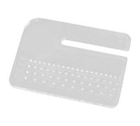 DECORNIJIA Placa Perforadora Acrílica 4mm Gruesa para Coser Cuero, Herramienta Multifuncional para Punzonado de Cinturón, Accesorio Auxiliar para Artesanía en Cuero, Uso Manual y Profesional