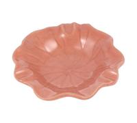 DECORNIJIA Plato de Cerámica para Aceites Esenciales Bandeja para Aromaterapia Tazón Resistente y Fácil de Limpiar para Salones de Belleza y Mezcla de Esencias Color Rojo