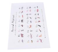 DECORNIJIA Póster Educativo del Alfabeto Colgante para Pequeños Dibujo Animado en Papel A3 297×420 MM Decoración Segura para Habitación Infantil y Sala de Juegos